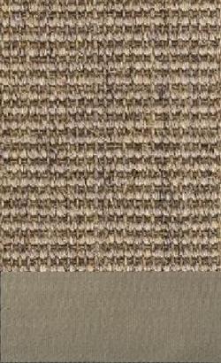 Sisal Salvador kit 044 tæppe med kantbånd i eisen 046